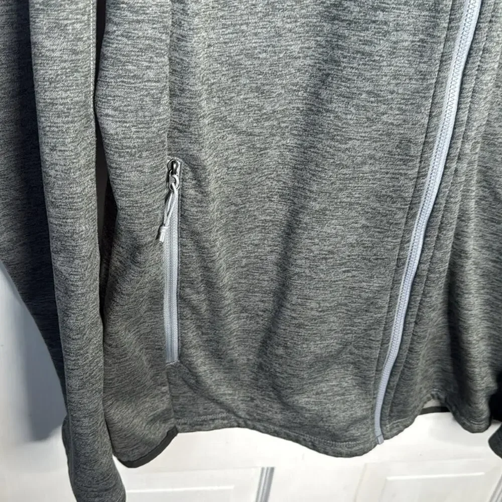 The North Face Men’s Canyonland Gray Hooded Full-zip Jacket Coat M-247 Sz L